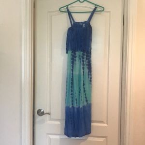 Girls Guess Brand Tye-Dye Maxi Dress